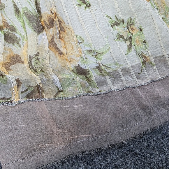 For Love and Liberty by Johnny Was M Y2K Babydoll Tank 100% Silk Butter Yellow - Picture 6 of 14